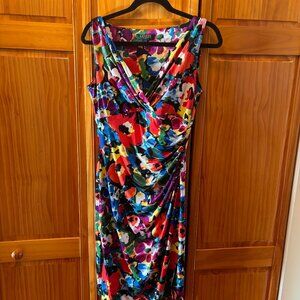 Ralph Lauren Midi Floral Dress Size 8